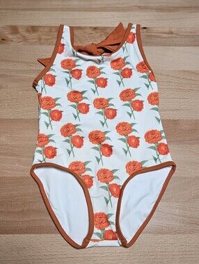 Saint Ida Naples Floral One Piece Malliot Swimsuit 5Y